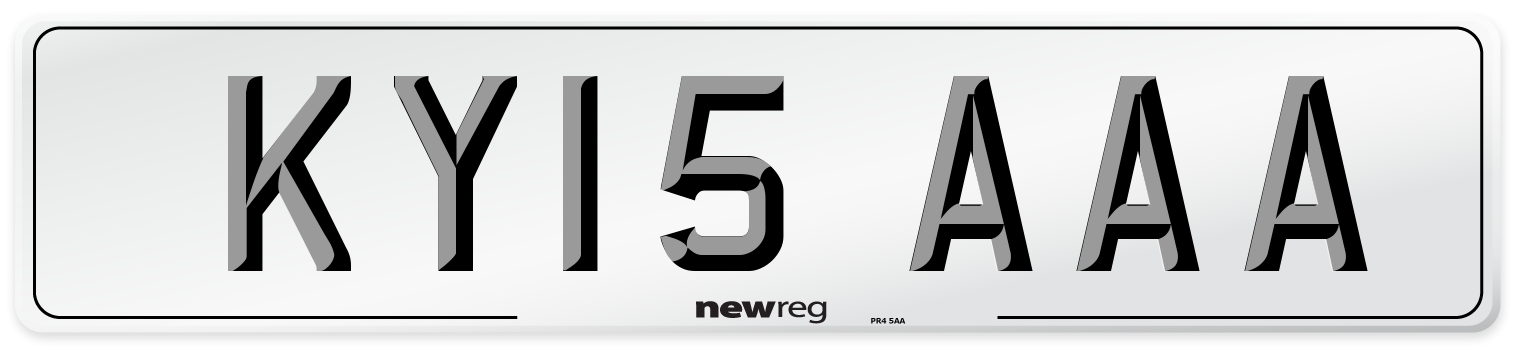 KY15 AAA Number Plate from New Reg